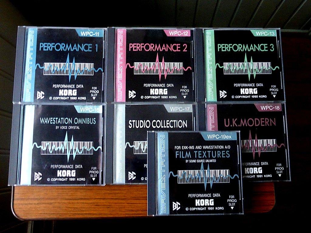 7 Korg Wavestation soundcards - zijn in uitstekende staat, Ophalen of Verzenden, Zo goed als nieuw, Keyboard of Synthesizer