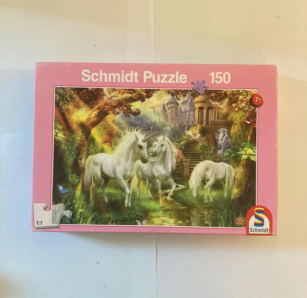 Unicorn puzzel, Ophalen of Verzenden, Meer dan 50 stukjes, Zo goed als nieuw, 6 jaar of ouder