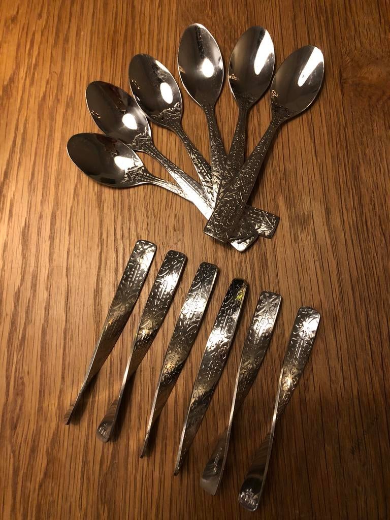 Marcel Wanders KLM 6 dessertlepeltjes & 6 roerstaafjes, Ophalen of Verzenden, Nieuw, Overige typen