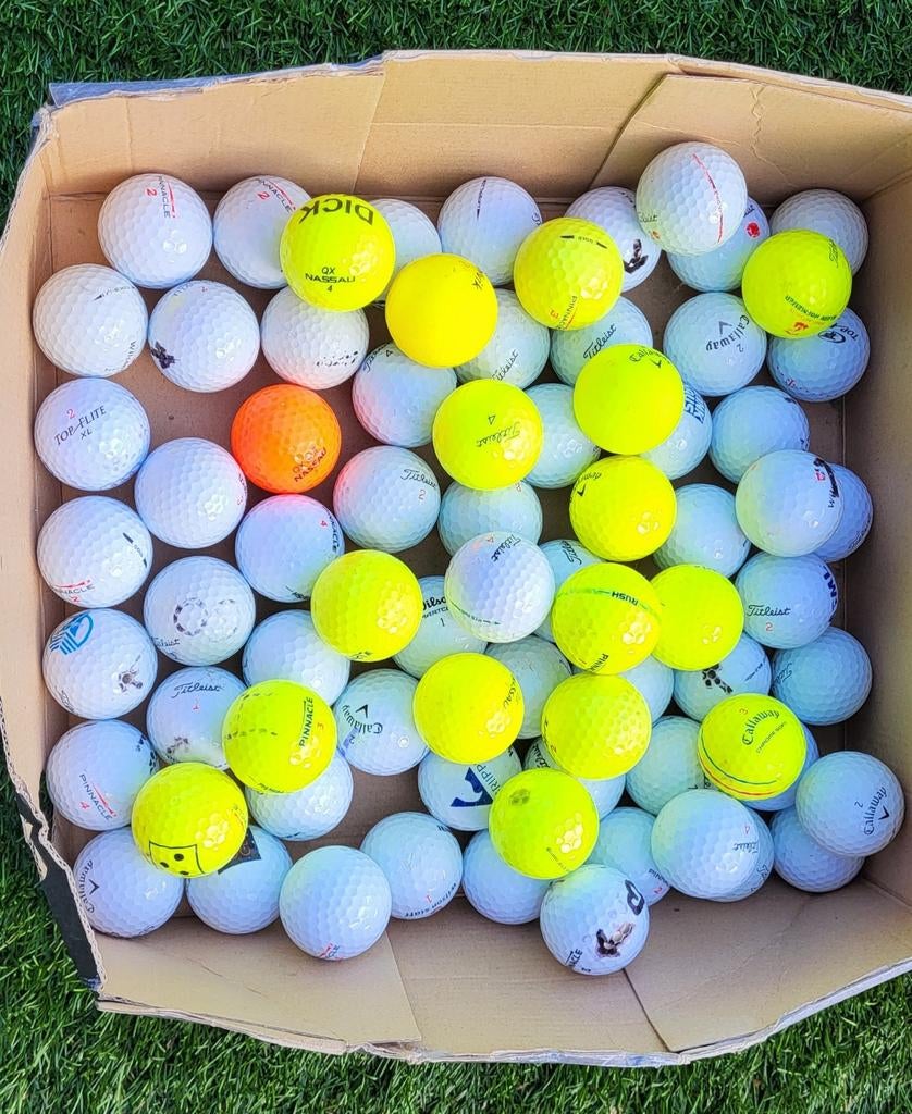 Diverse golfballen - mix van merken en kleuren, Sport en Fitness, Golf, Ophalen of Verzenden, Gebruikt, Bal(len)