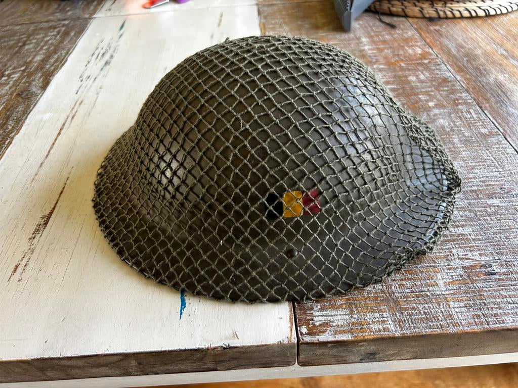 Belgische brodie, Verzamelen, Ophalen of Verzenden, Landmacht, Overige gebieden, Helm of Baret