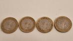 Vier Franse 1 euro munten, Postzegels en Munten, Munten | Europa | Euromunten, Ophalen of Verzenden, Frankrijk, 2 euro