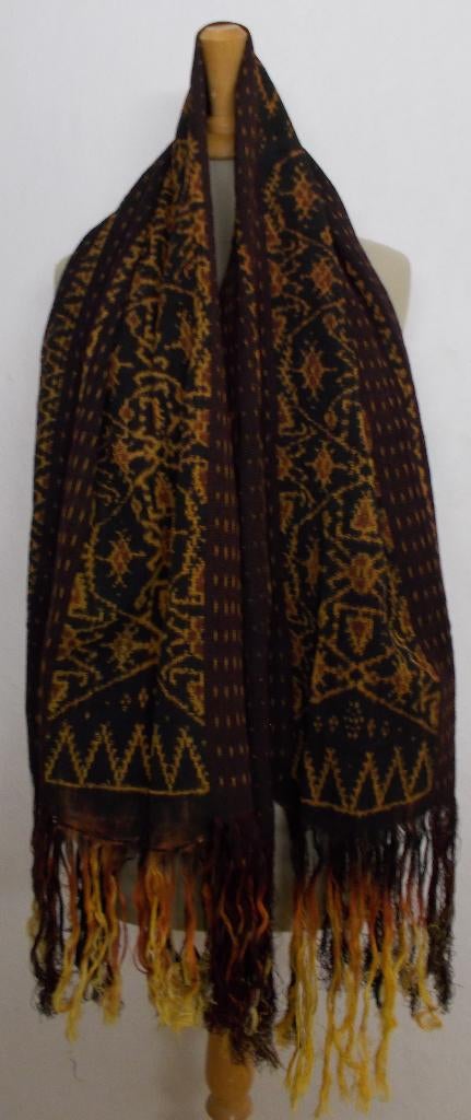 Mooie batik look sjaal, Verzenden, Zo goed als nieuw, Maat 42/44 (L), Sjaal