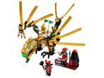 lego ninjago groen 70503 de gouden draak, Ophalen of Verzenden, Zo goed als nieuw, Complete set, Lego