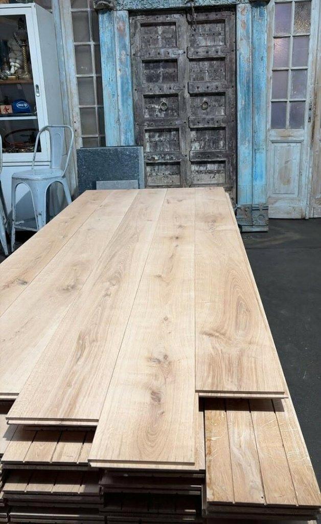 Massieve Frans Eiken vloerdelen 200mm breed, Huis en Inrichting, Stoffering | Vloerbedekking, Nieuw, Parket, minder dan 10 m²