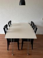 Eettafel met 4 stoelen, Ophalen, Gebruikt, 50 tot 100 cm, Vier personen