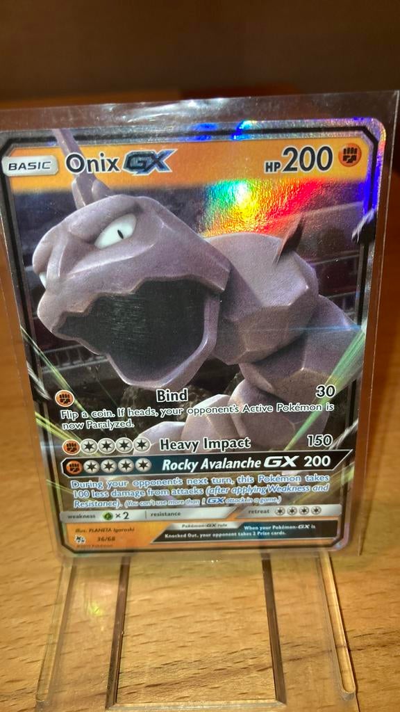 Pokemon Onix Gx 35/68 Hidden Fates 5,00 euro, Ophalen of Verzenden, Zo goed als nieuw