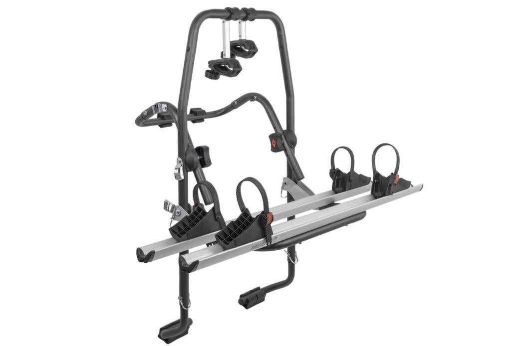 Fietsdrager Menabo Stand Up 2, Gebruikt, 2 fietsen, Elektrische fiets, Achterklepdrager