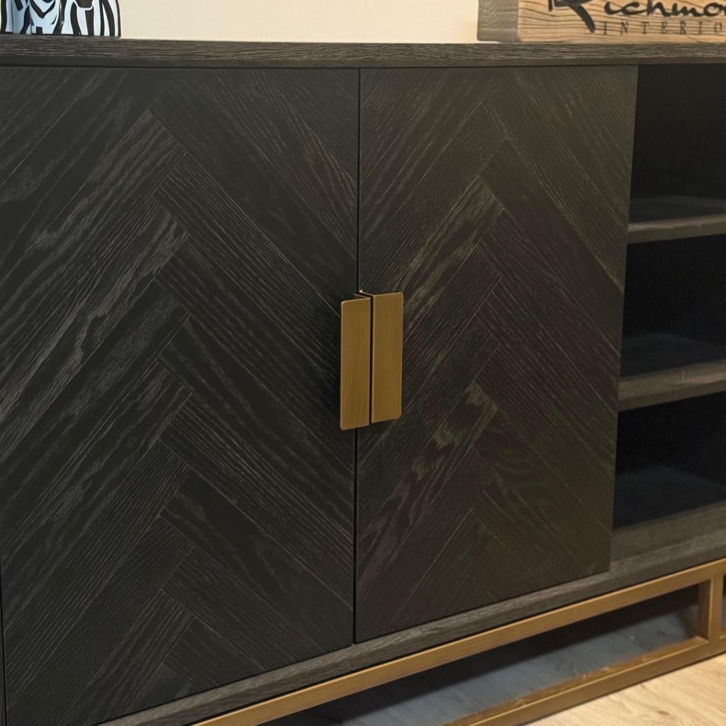 Richmond sale dressoir herringbone brass, Huis en Inrichting, Ophalen, Zo goed als nieuw, 25 tot 50 cm