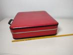K657 VINTAGE stewardesskoffer rood in in goede staat, Overige materialen, Gebruikt, Onbekend, Minder dan 50 cm