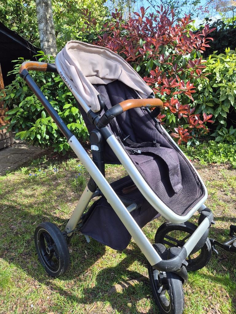 Kinderwagen Dubatti One met toebehoren, Kinderen en Baby's, Kinderwagens en Combinaties, Ophalen, Gebruikt, Overige merken, Verstelbare duwstang