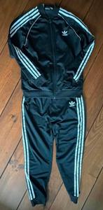 Adidas trainingspak kleur zwart/wit maat 164., Ophalen of Verzenden, Zo goed als nieuw, Jongen of Meisje, Setje