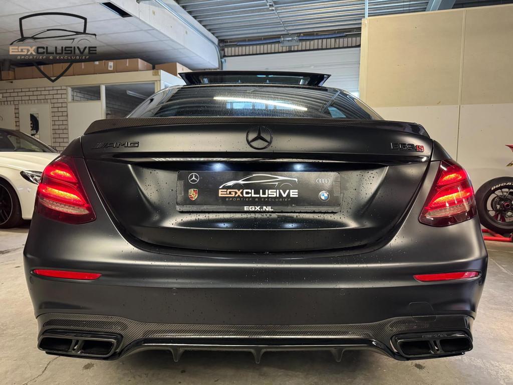 Mercedes-Benz E-klasse AMG E63 S 4MATIC+ Edition1 Ceramic/Sc, Auto's, Mercedes-Benz, Automaat, Gebruikt, Verwarming stoelen achter