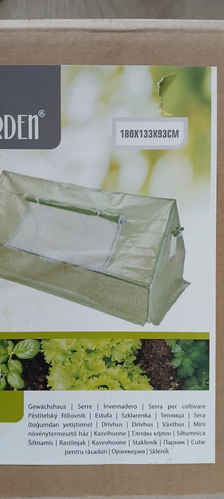 kweekkas pro garden 180x133x93 cm foliekas moestuin kas, Overige materialen, Folie, Ophalen of Verzenden, Kweekkas