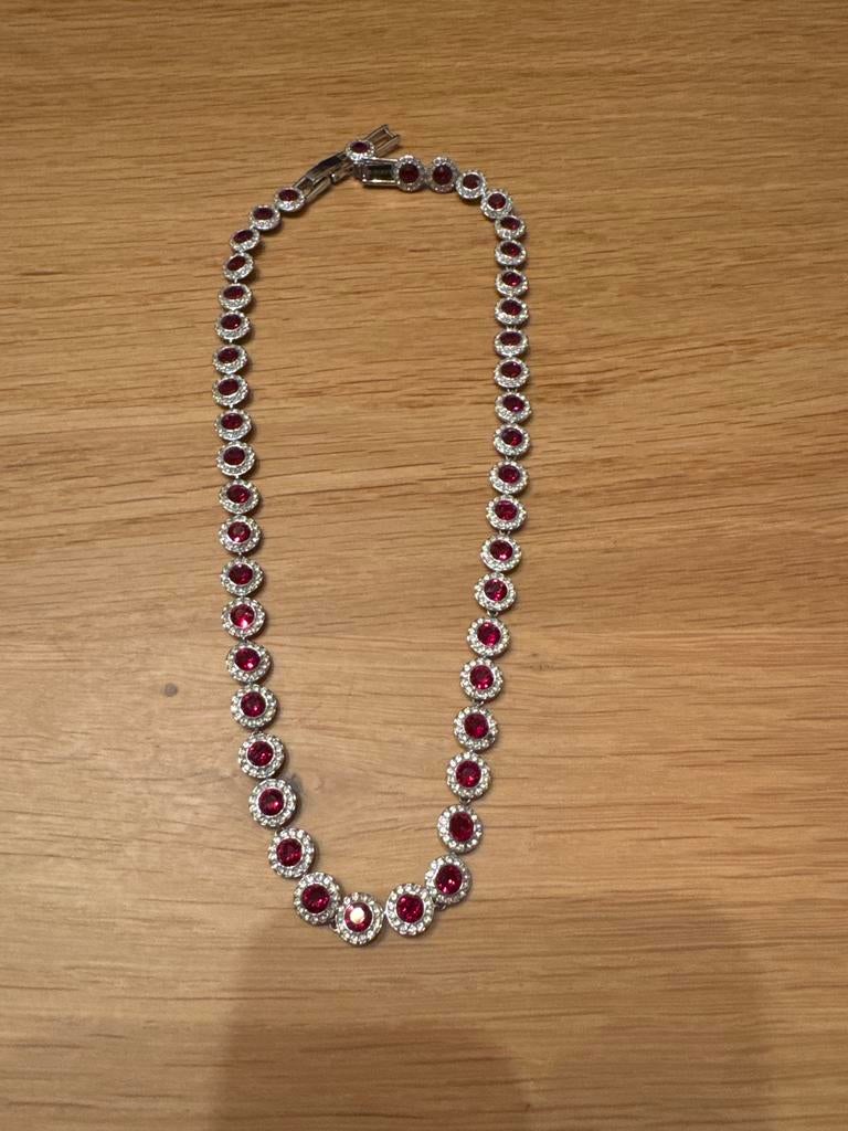 Swarovski Angelic ketting ruby/rood, Met kristal, Overige materialen, Ophalen of Verzenden, Zo goed als nieuw