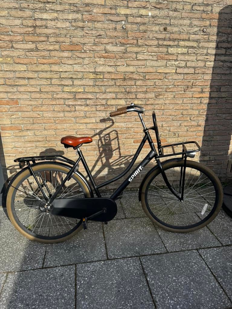 Mooie zwarte spirit omafiets, Ophalen, Gebruikt