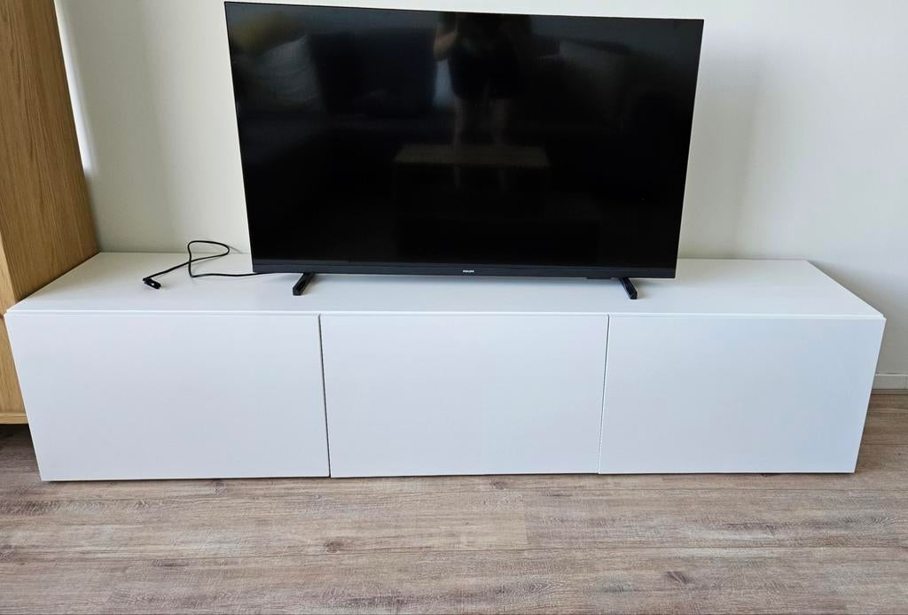 IKEA BESTÅ White TV meubel, Huis en Inrichting, Kasten | Televisiemeubels, Ophalen, Minder dan 50 cm, Zo goed als nieuw, Minder dan 100 cm