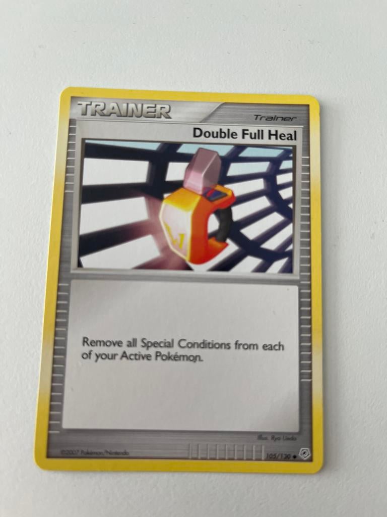 Pokémon TCG: Double Full Heal Trainer Kaart (2007), Ophalen of Verzenden, Zo goed als nieuw, Losse kaart