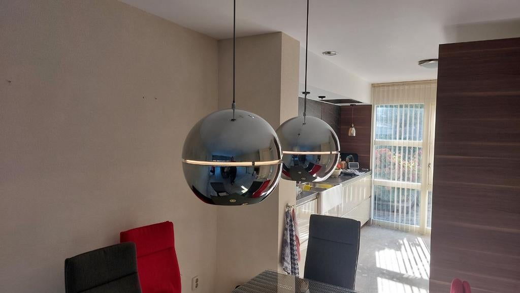 Zuiver retro 70 chroom 40cm, Huis en Inrichting, Lampen | Hanglampen, Ophalen