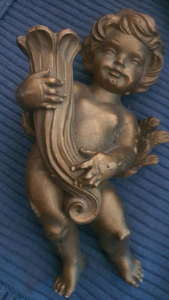 Engel - wanddecoratie, Antiek en Kunst, Antiek | Koper en Brons, Ophalen of Verzenden