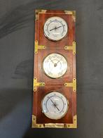 Vintage Weerstation voor Schip - Barometer, Thermometer, Hyg, Ophalen of Verzenden, Gebruikt, Weerstation