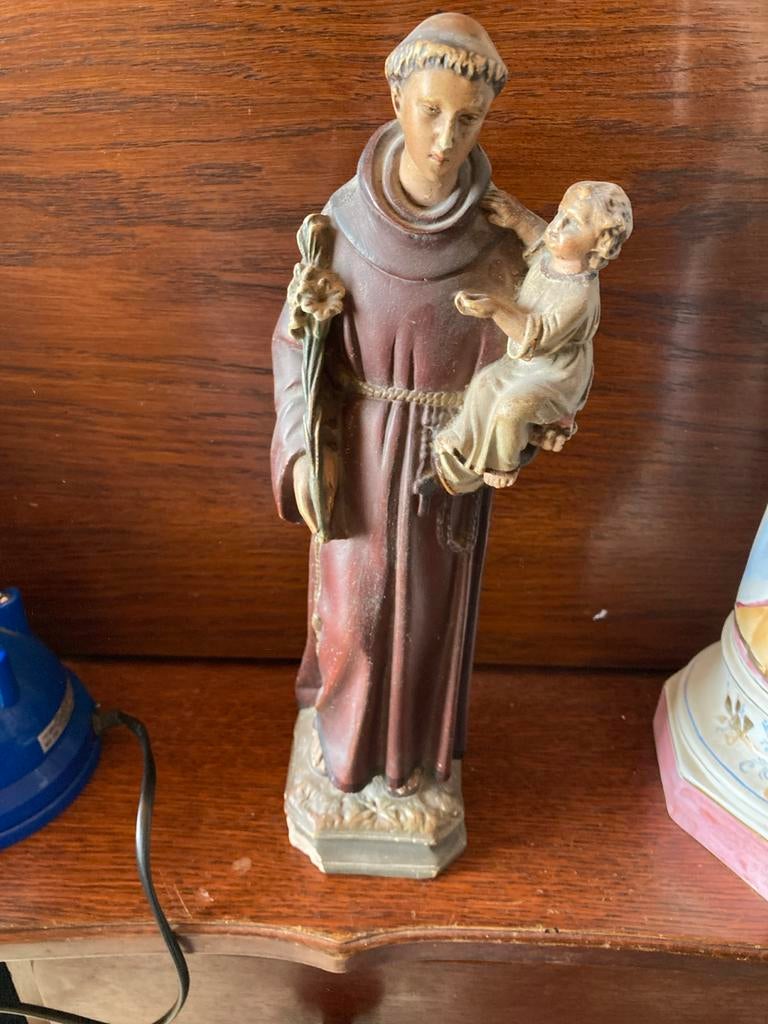 Beeld van Sint Antonius met kindje Jezus, Ophalen of Verzenden