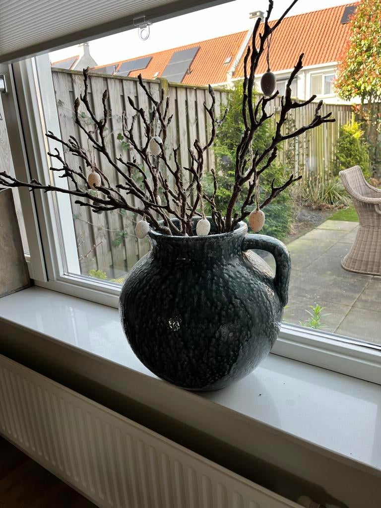 Aardewerk kruik/vaas, Ophalen, Gebruikt, Blauw, Aardewerk of Porselein