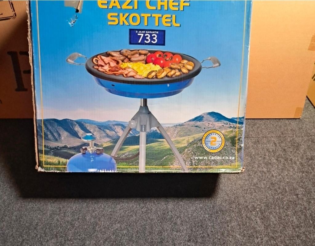 Skottelbraai, weinig gebruikt, Caravans en Kamperen, Kampeeraccessoires, Ophalen, Gebruikt
