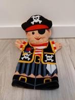 Knuffel handpop piraat piratenboot schip Melissa doug L897, Ophalen of Verzenden, Zo goed als nieuw