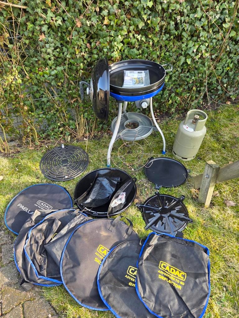 Cadac carri chef skottelbraai Met volle gasfles, Ophalen, Zo goed als nieuw, Cadac
