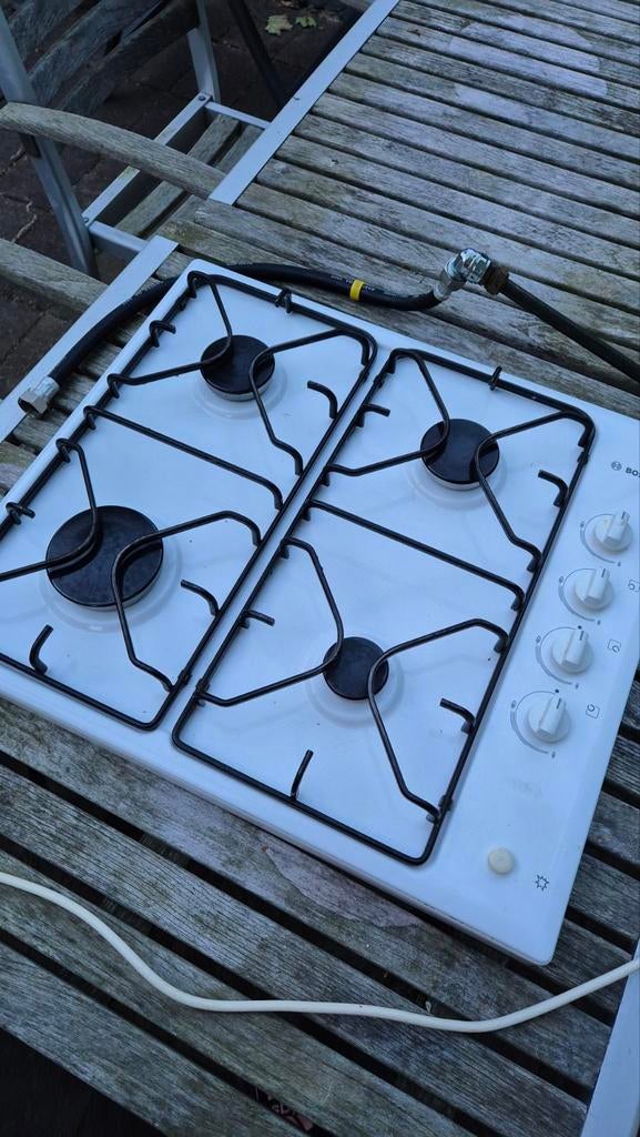 Bosch kookplaat - 4-pits gasfornuis, Witgoed en Apparatuur, Kookplaten, Gebruikt, Inbouw, Gas, 4 kookzones