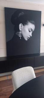 Woman White Earrings  Luxe ArtFrame wisseldoek 135x150 cm, Overige typen, Nieuw, 125 cm of meer, Ophalen of Verzenden