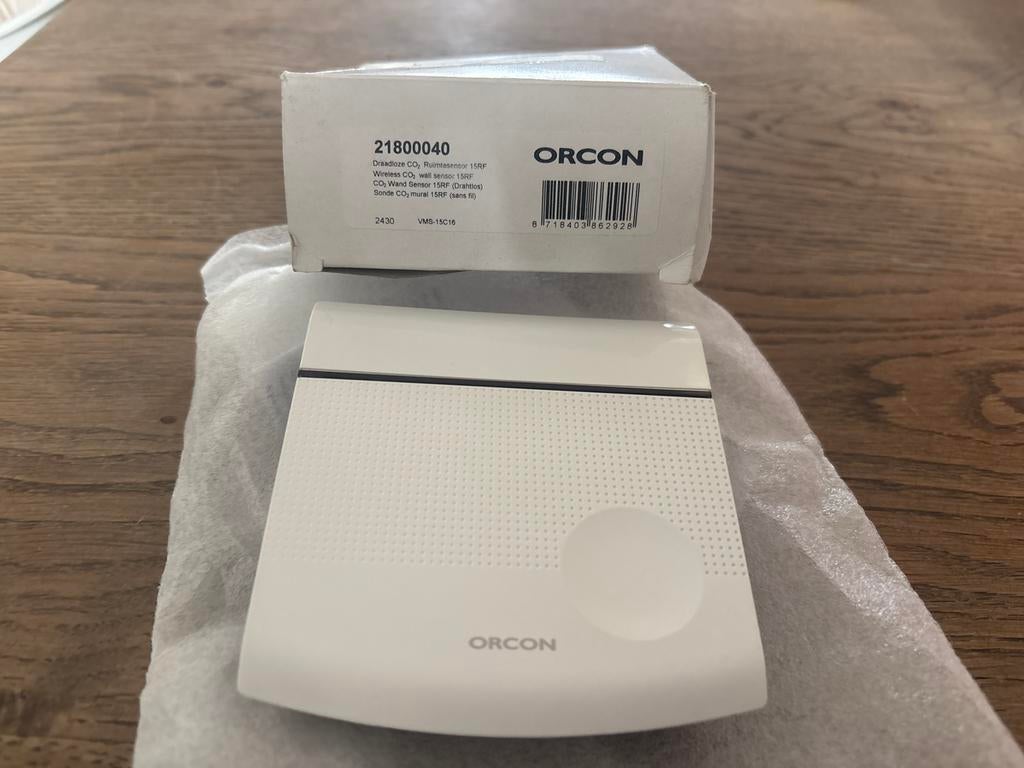 Orcon Draadloze CO2 Ruimtesensor 15RF, Ophalen, Nieuw, Ventilator en Afzuiger