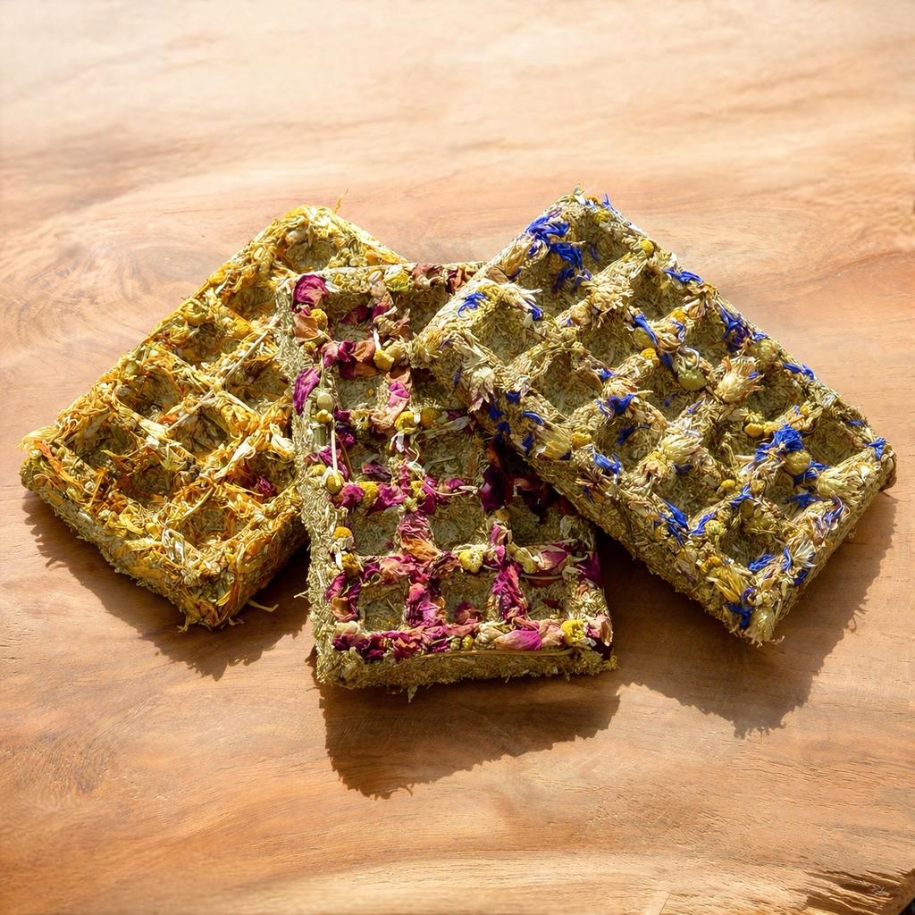 Blossom Waffles | 100% natuurlijke snack voor konijnen, Dieren en Toebehoren, Ophalen of Verzenden, Knaagdier of Konijn