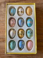 12 Paashangers houten pasen hout hanger paasei eitjes pastel, Ophalen of Verzenden, Zo goed als nieuw