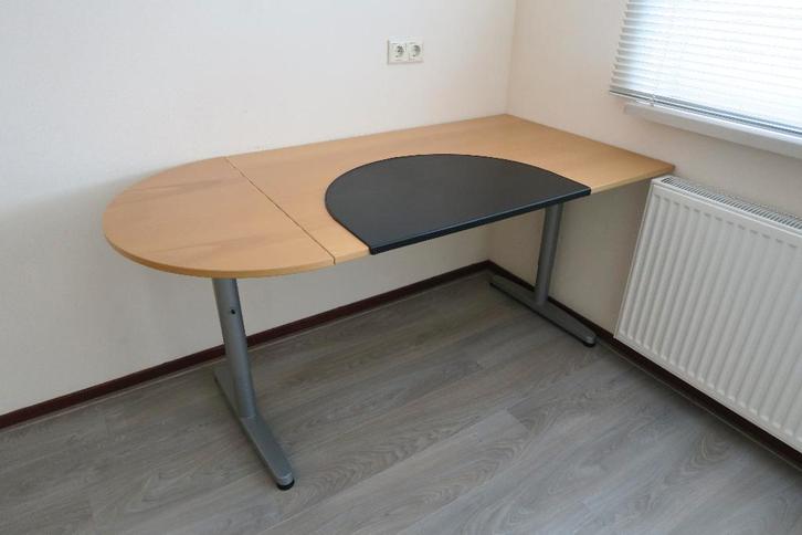 Ikea Galant in hoogte verstelbaar Bureau (120x80), Huis en Inrichting, Bureaus, Zo goed als nieuw, In hoogte verstelbaar, Ophalen