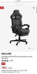 Stoel, Ophalen, Gaming bureaustoel, Zo goed als nieuw, Zwart