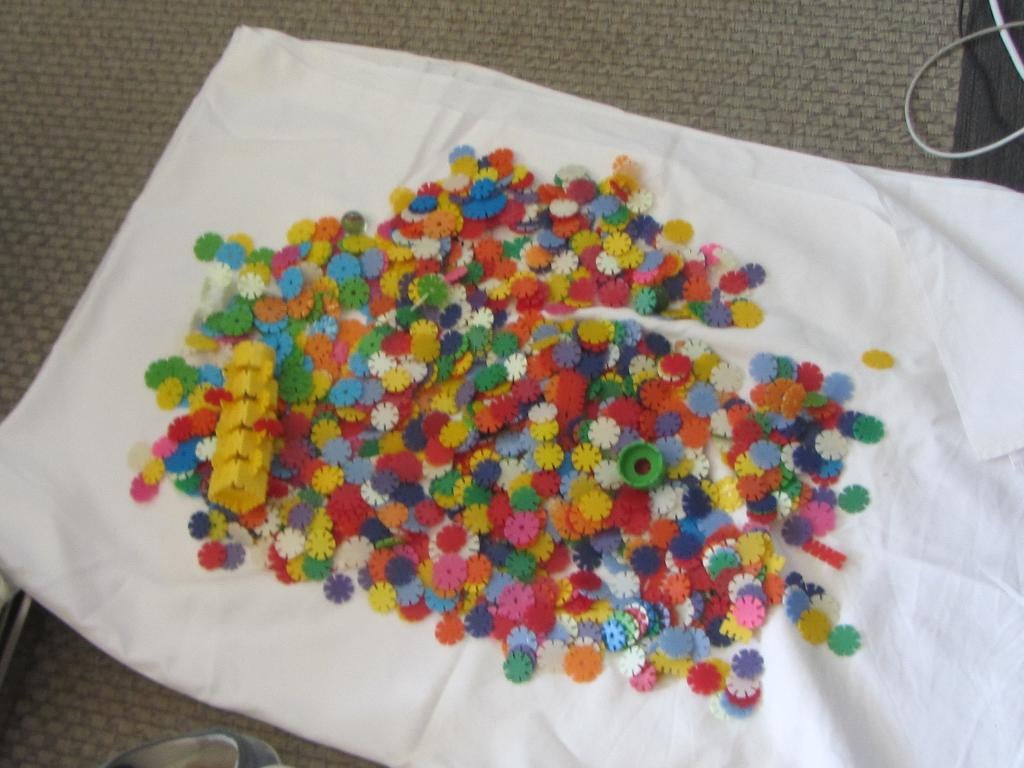 constructie, creatief bouwschijfjes  bouwbloemen ca 1500 st, Kinderen en Baby's, Speelgoed | Bouwstenen, Ophalen of Verzenden