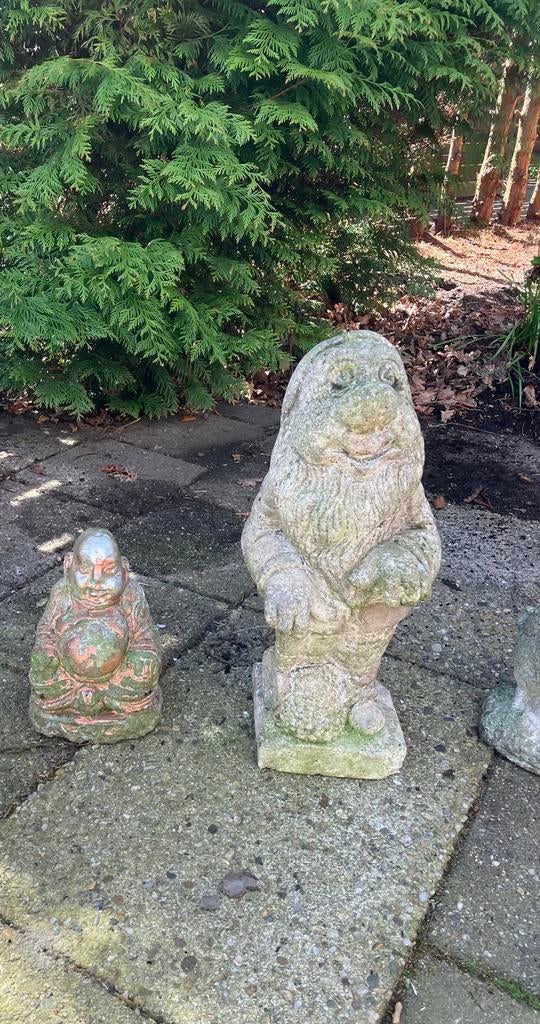 Diverse Tuinbeeldjes te Koop: Boeddha, Kabouter en Dier, Ophalen, Gebruikt, Steen, Boeddhabeeld
