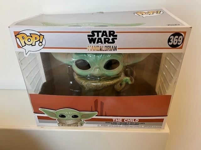 (grote) Funko Pop Star Wars - The Child (Baby Yoda) 369, Verzamelen, Ophalen, Zo goed als nieuw, Actiefiguurtje