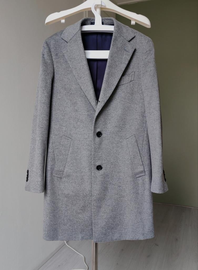 Suitsupply Pure Wool Vicenza light grey overcoat - Size 46, Kleding | Heren, Verzenden, Nieuw, Grijs, Maat 46 (S) of kleiner