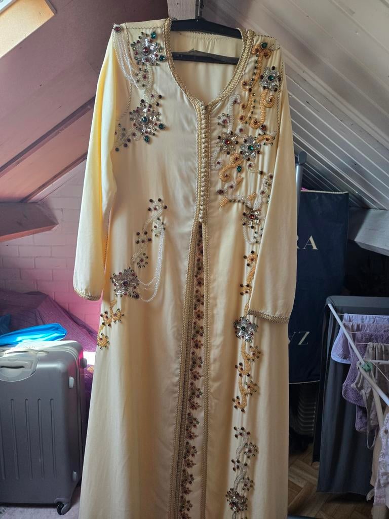 Marokkaanse jurk, Kleding | Dames, Gelegenheidskleding, Ophalen of Verzenden, Zo goed als nieuw, Blauw, Overige typen