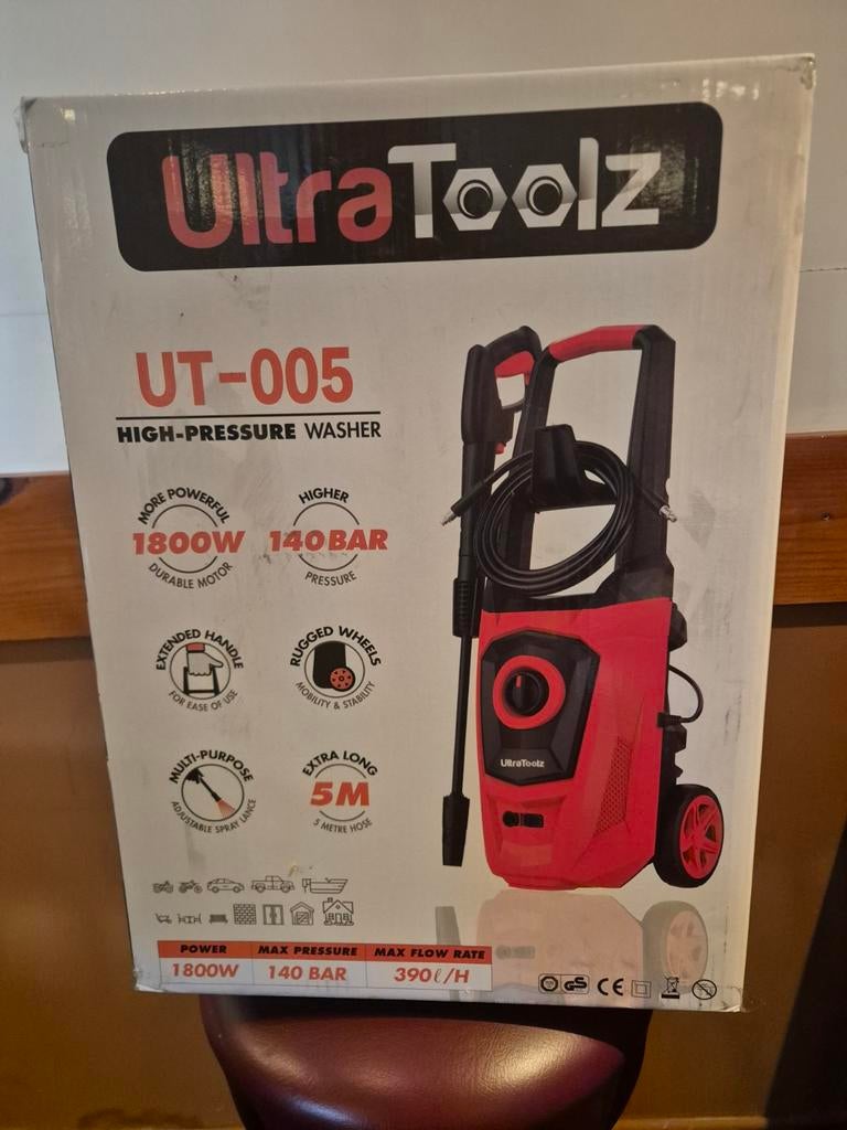UltraToolz UT-005 Hogedrukreiniger 1800W 140 Bar, Autoxhofleer@gmail.com, 7317be, UltraToolz, Nieuw