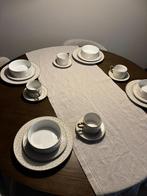 Luxe Servies Set - Wit met Goudkleurig Patroon, Ophalen, Zo goed als nieuw, Overige stijlen, Porselein