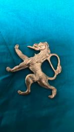 Bronzen cap badgre  brigade piron., Ophalen of Verzenden, Embleem of Badge