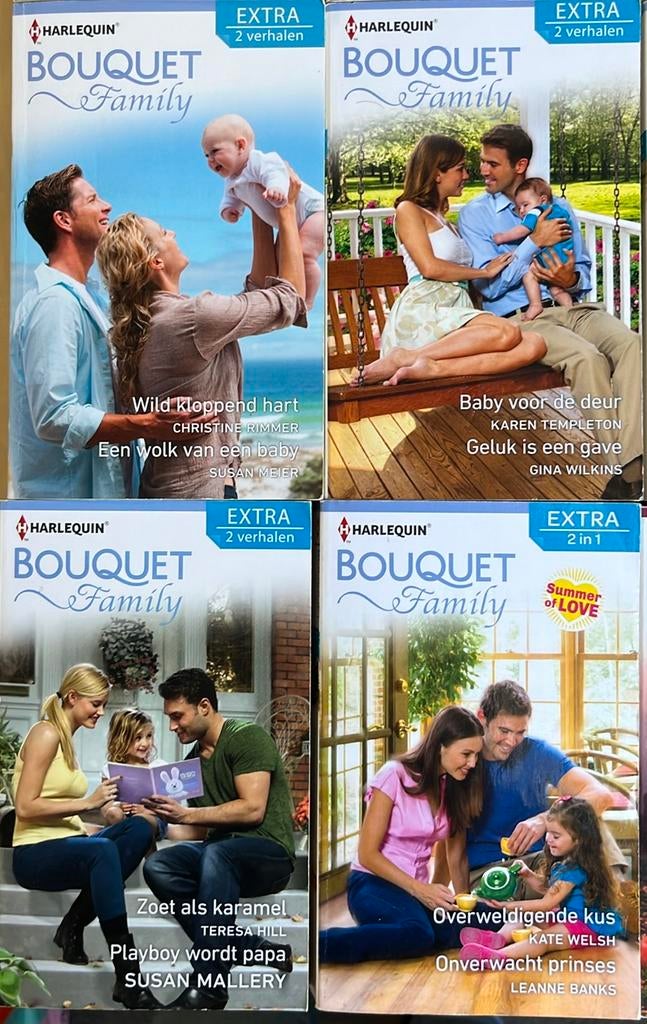 Partij Harlequin Bouquet, 50 verhalen, Family / in the city, Ophalen of Verzenden, Zo goed als nieuw, Nederland