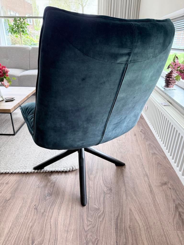 Te koop: Comfortabele draaifauteuil, Ophalen, 75 tot 100 cm, Zo goed als nieuw, Stof