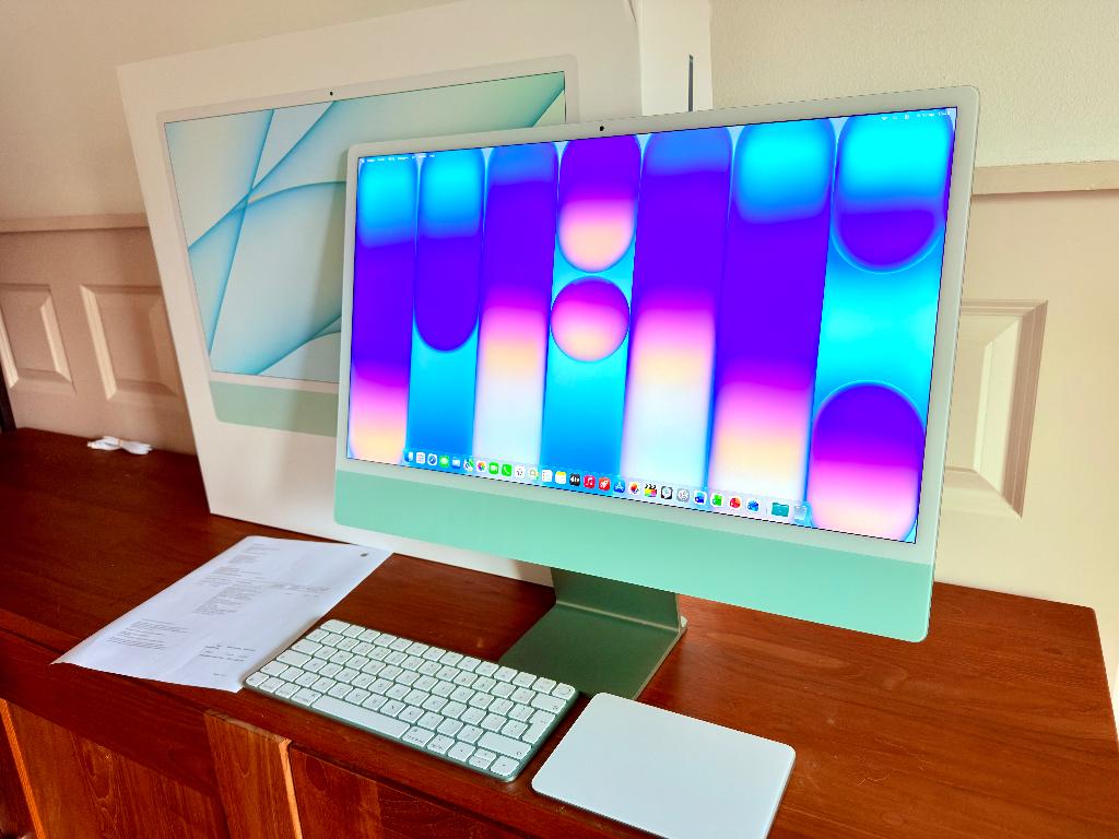 iMac 24" | M1 Chip | 16GB Ram | 1TB SSD | BON + EXTRA'S, Ophalen, SSD, IMac, Zo goed als nieuw