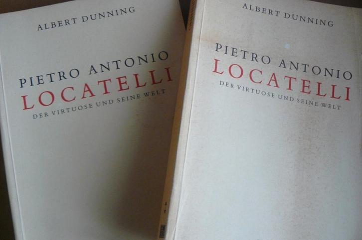 LOCATELLI / viool / Albert Dunning / I en II / 1695 - 1764, Boeken, Muziek, Gelezen, Artiest, Ophalen of Verzenden