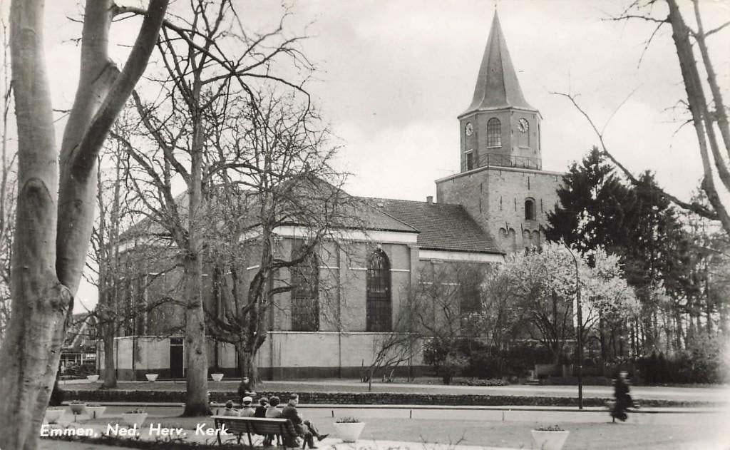 Emmen, Ned. Herv. Kerk, Ophalen of Verzenden, 1960 tot 1980, Gelopen, Drenthe